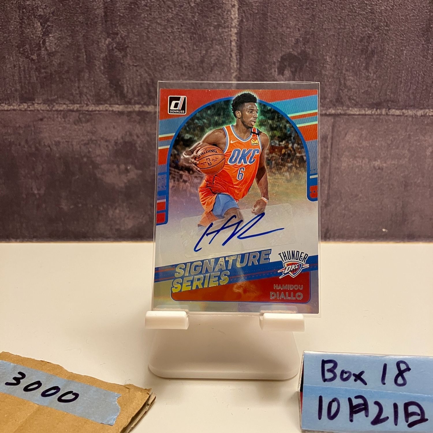 2020-21 Panini Donruss Hamidou Diallo 直筆サインカード OKLAHOMA