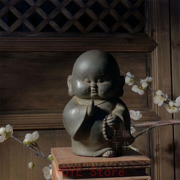 小坊主 仏教美術 装飾品 工芸品 美術品 置物 小坊主 仏教美術 装飾品 工芸品 美術品 置物gy1216 - メルカリ