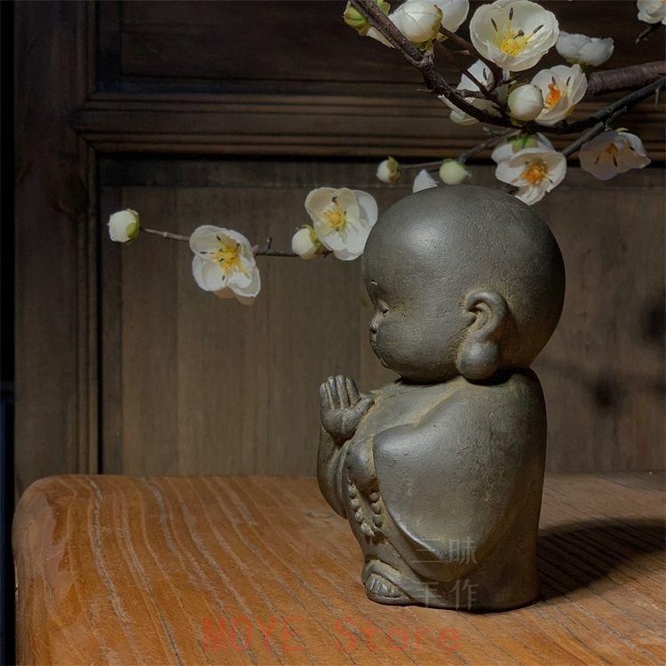 小坊主 仏教美術 装飾品 工芸品 美術品 置物gy1216 - メルカリ