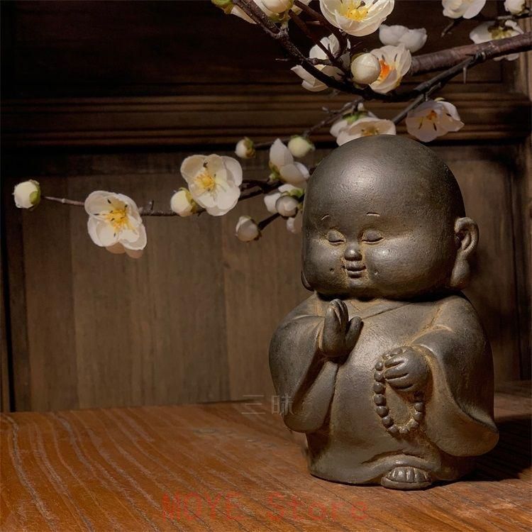 小坊主 仏教美術 装飾品 工芸品 美術品 置物gy1216 - メルカリ