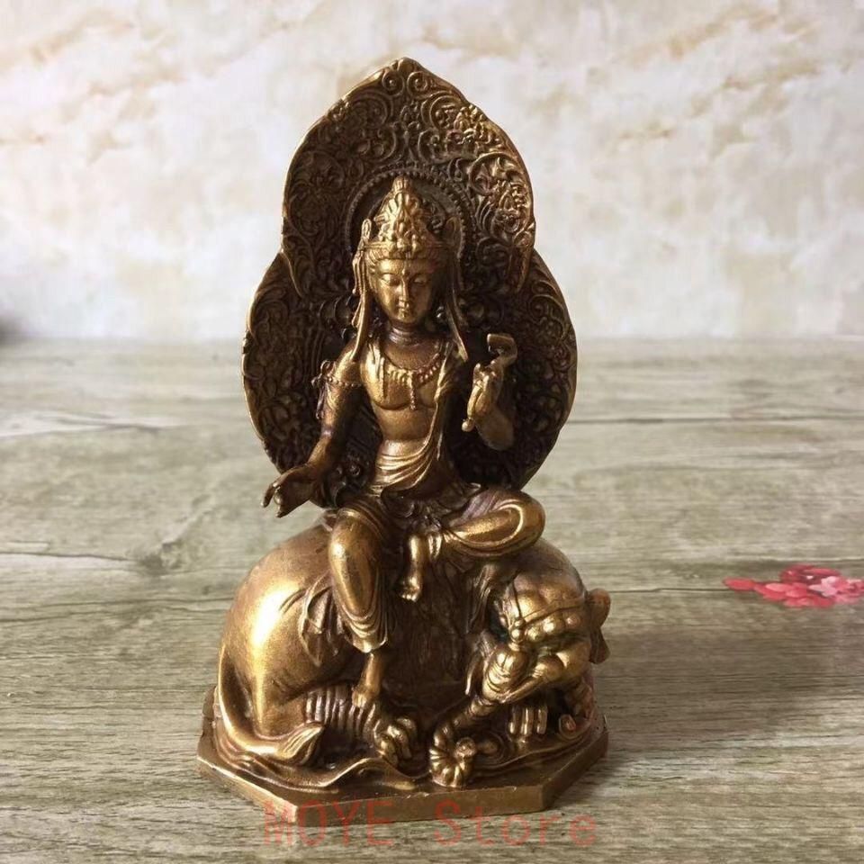 普賢菩薩青獅白象乗騎 仏像 装飾品 工芸品美術品 置物gy1216 - メルカリ