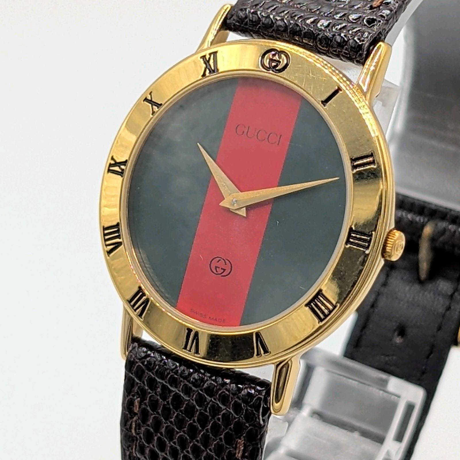 GUCCI 3000M Web Stripe Watch Men