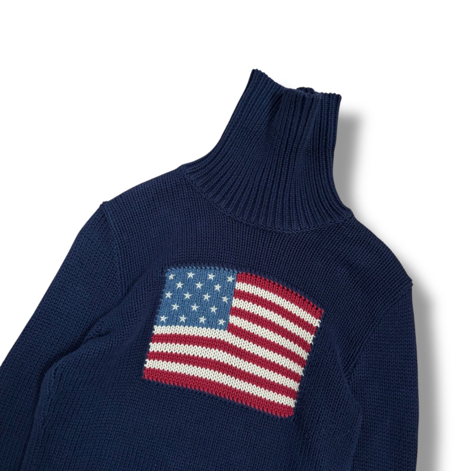Ralph Lauren】タートルネックセーター 星条旗 アメリカ M - メルカリ