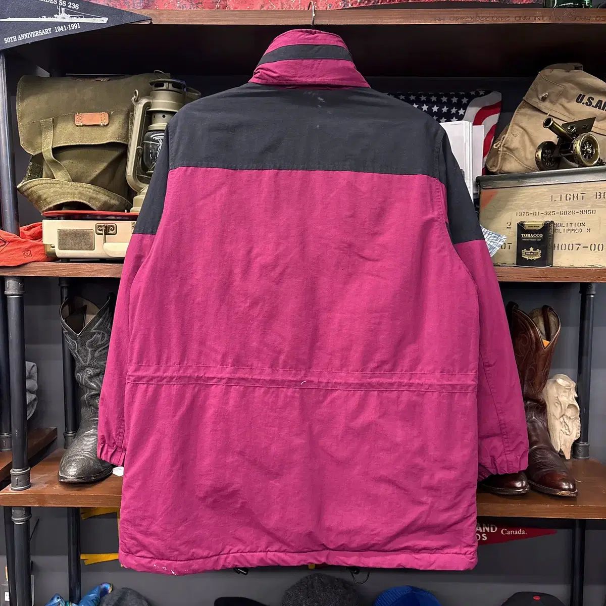 90 s ウィメンズ エルエルビーン プラム PLUM ミッド コットン マウンテン パーカ N 166