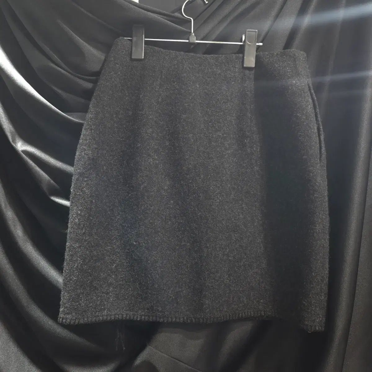 ラルフローレン カントリー ウール100 フリンジ ラップスカート