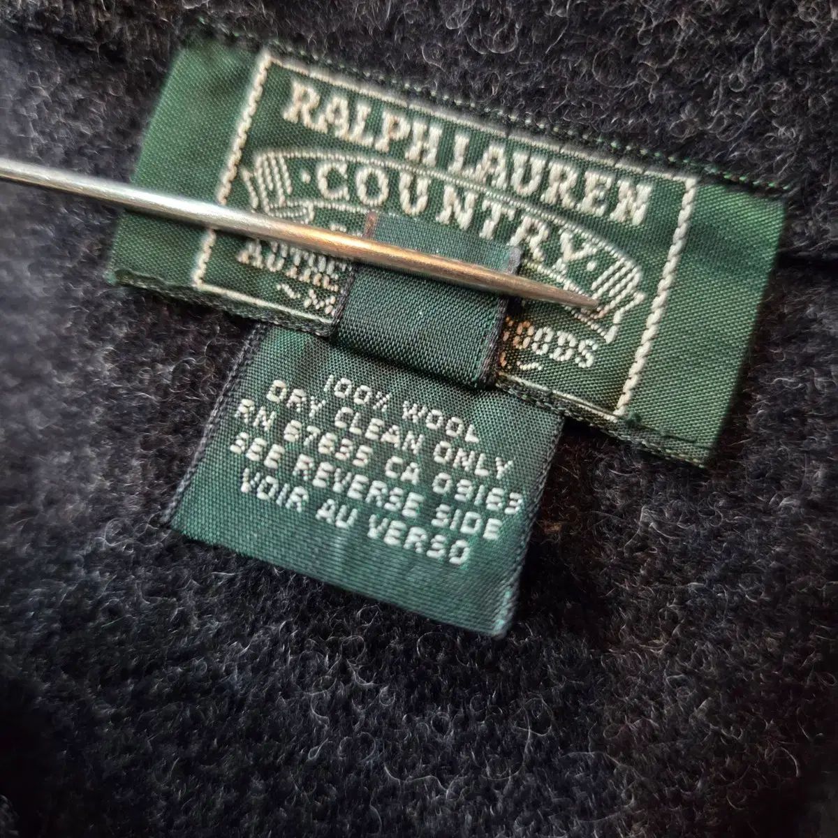 ラルフローレン カントリー ウール100 フリンジ ラップスカート 2024