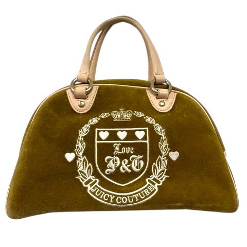 Juicy Couture ブラウン ハンドバッグ ジューシークチュール ジューシークチュール JUICY COUTURE ハンドバッグ ボストンバッグ 布