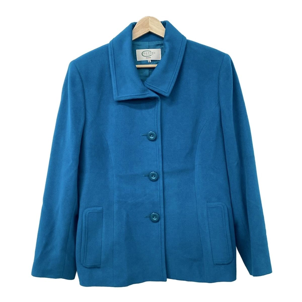 CARVEN(カルヴェン) コート サイズ46 XL レディース美品 - ブルー