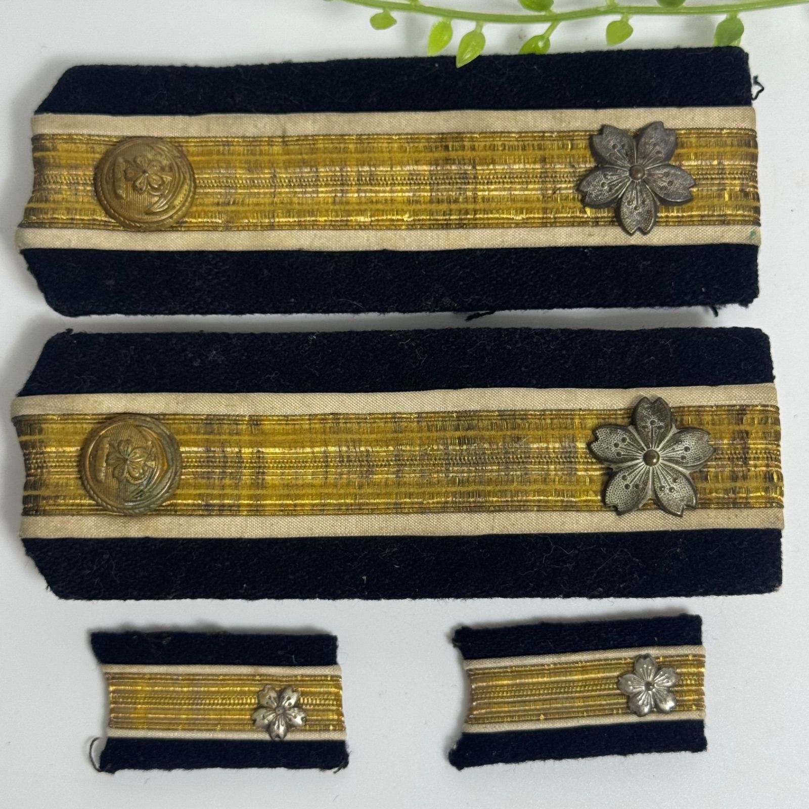 旧日本軍 当時物 勲章用 肩章 襟章 階級章 まとめて 桜章 実物 日本