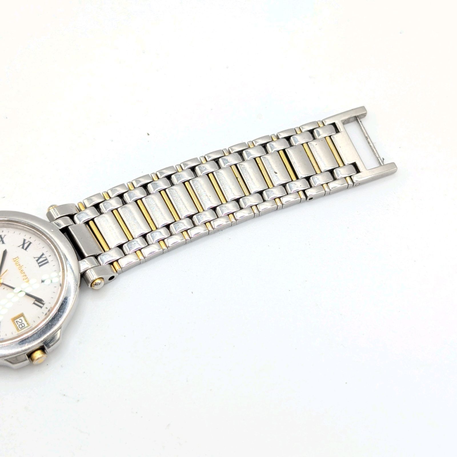 Burberrys Burberry Watch quartz Ladies Silver Gold Dial Date Y2K