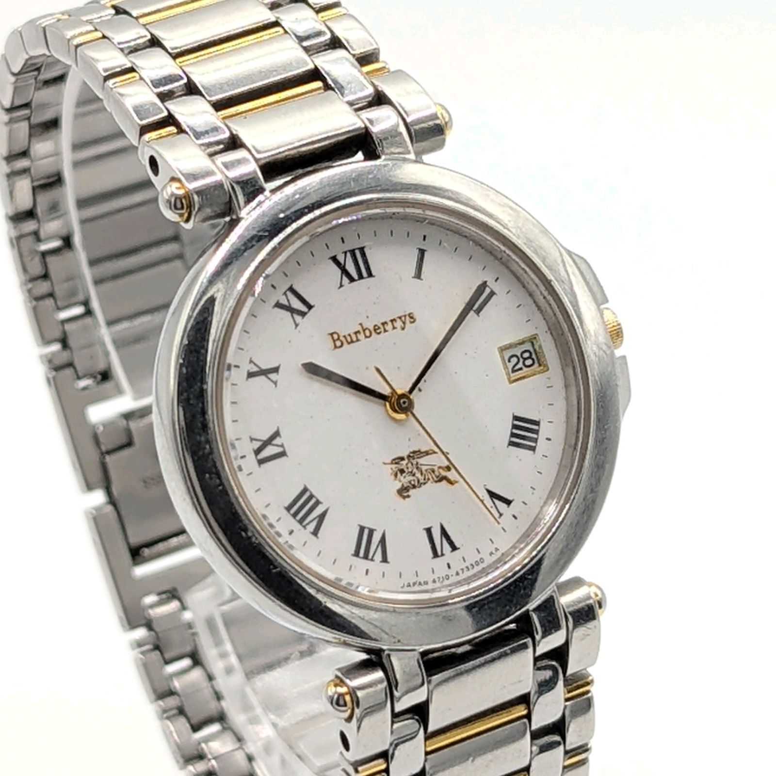 Burberrys Burberry Watch quartz Ladies Silver Gold Dial Date Y2K