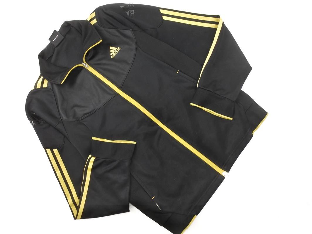 adidas ジップアップジャケット 黒/黄色 adidas - adidas アディダス ジップアップ ジャケット sizeL/黒