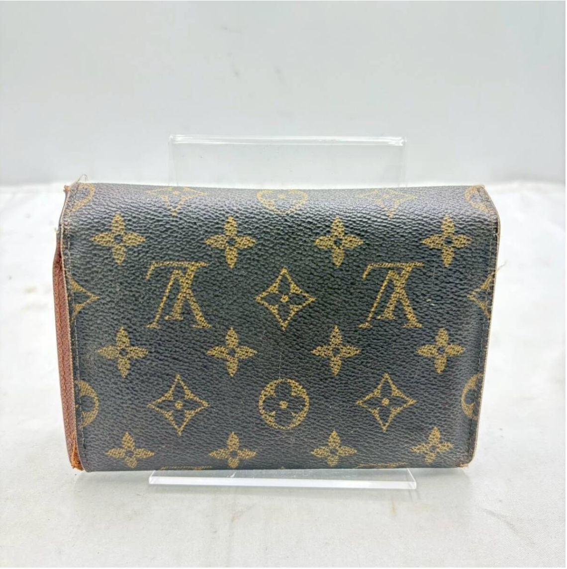 VUITTON 二つ折り財布 ジャンク品 ❗️✨ヴィンテージ✨❗️】ルイヴィトン モノグラム 二つ折り財布