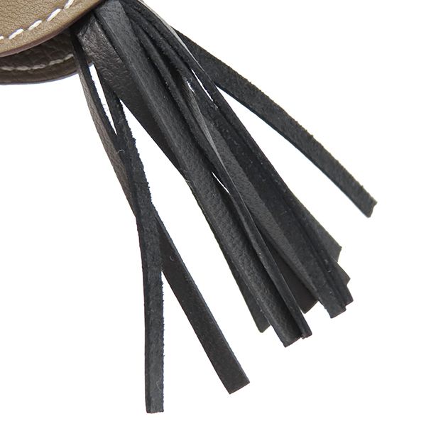  エルメス HERMES バッグチャーム ロデオ ロべオ クールPM ラムスキン アニューミロ ブラック×クレ×エトゥープ 黒 オフホワイト グレージュ K刻印 製 箱 キーホルダー キーリング 小物