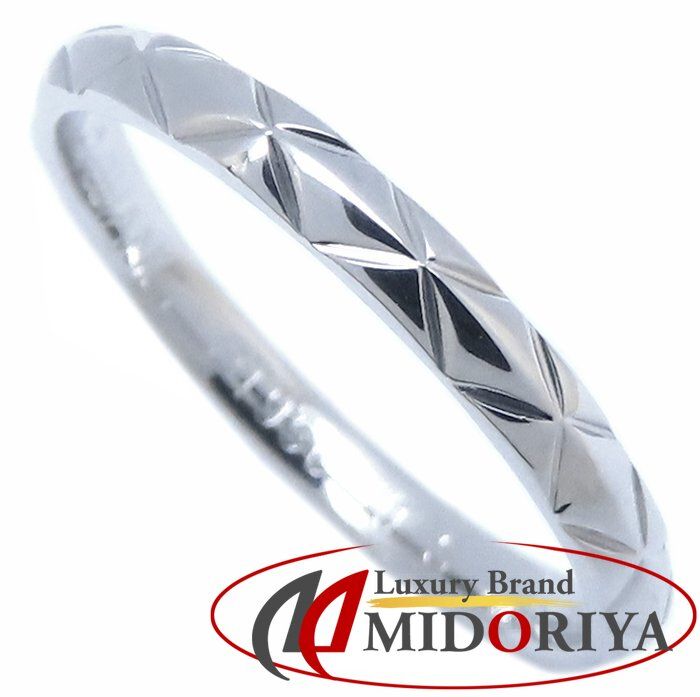 CHANEL シャネル マトラッセ リング 指輪 #55 14号 Pt950プラチナ