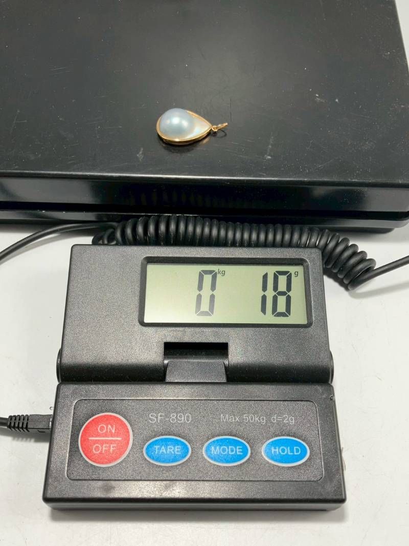  K 18 18金 マベパール ペンダントトップ ジュエリー 刻印あり ネックレス ペンダント アクセサリー