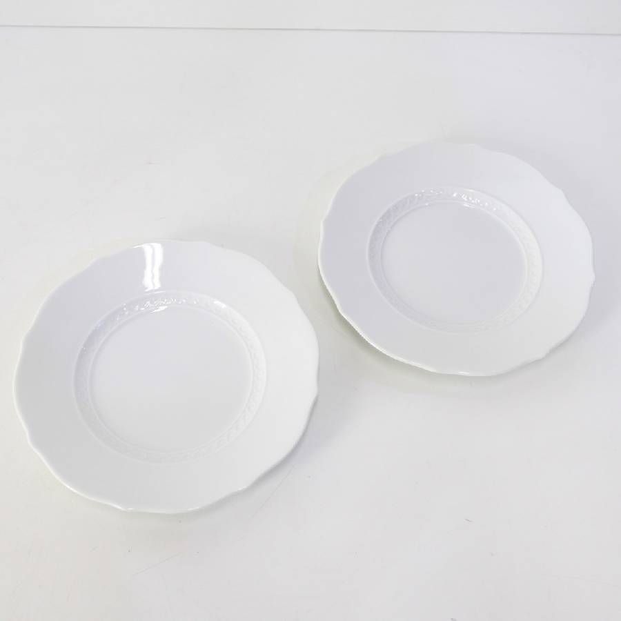 リチャードジノリ 廃盤 ミュージオホワイト デザートプレート 2枚