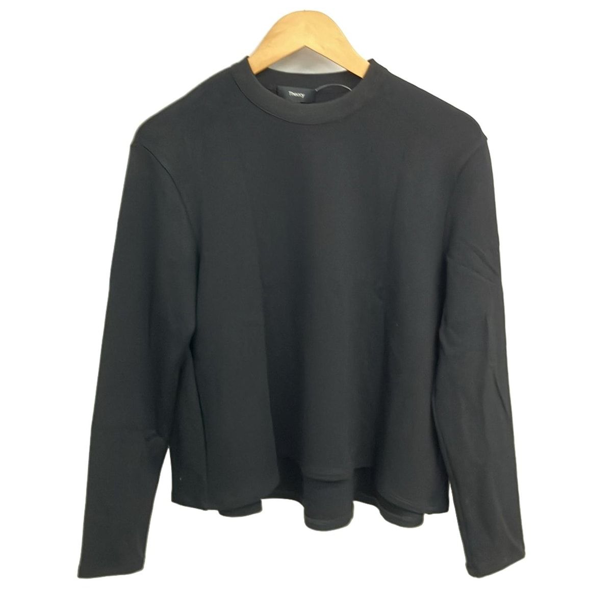 theory セオリー 長袖カットソー サイズS レディース 黒 クルーネック