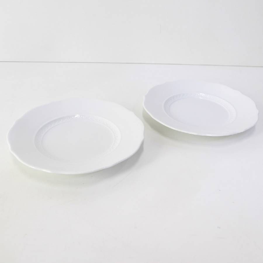 リチャードジノリ 廃盤 ミュージオホワイト デザートプレート 2枚