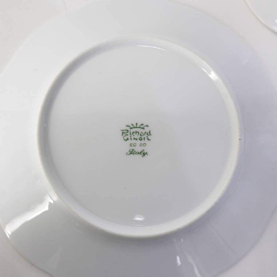 リチャードジノリ 廃盤 ミュージオホワイト デザートプレート 2枚