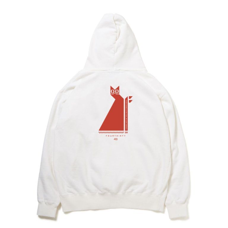 430 fourthirty NF LUCKY CAT P O PARKA フォーサーティ ラッキーキャット プルオーバー パーカー