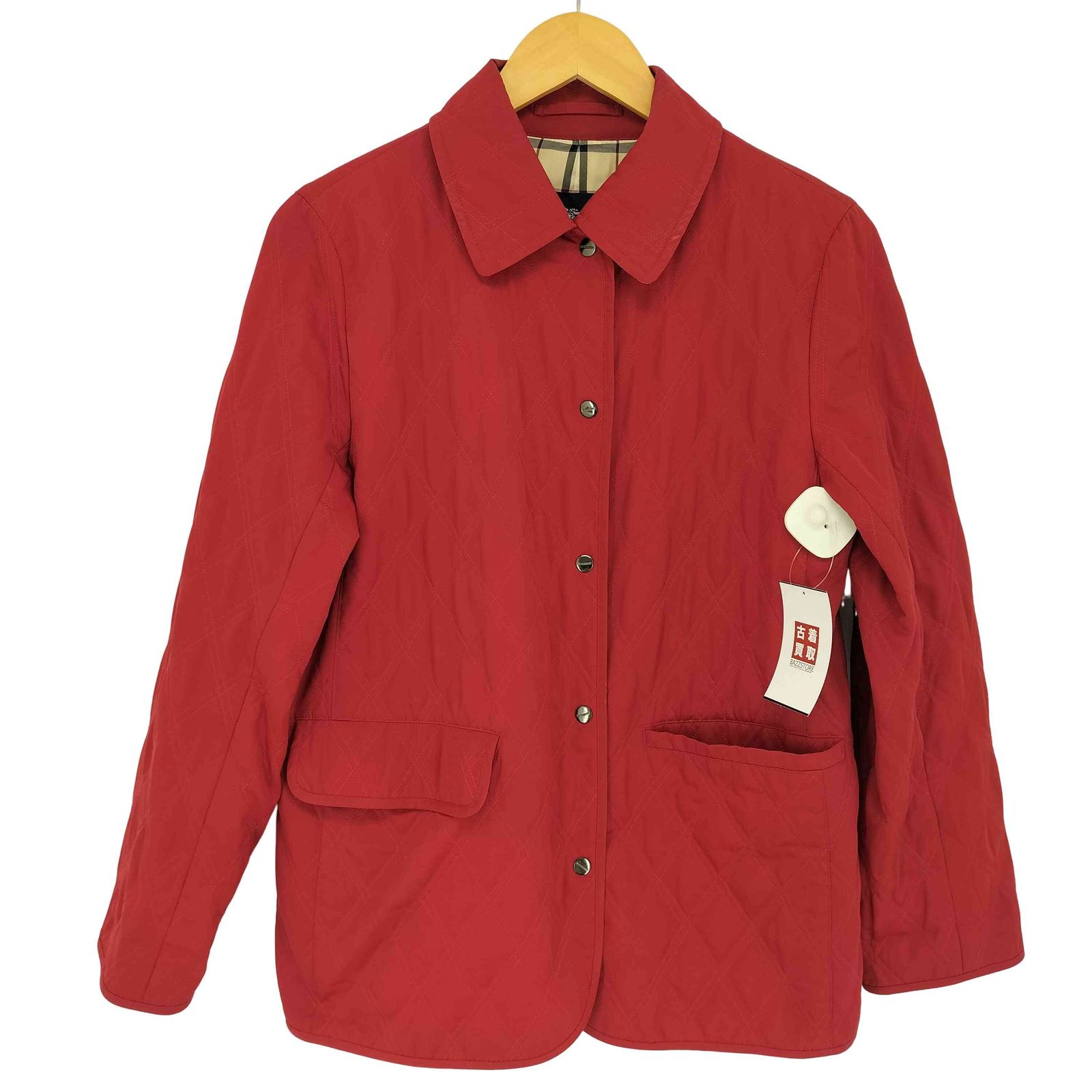 BURBERRYバーバリー　キルティング　ジャケット　上着　110~120赤 BURBERRY バーバリー キルティング ジャケット ノバチェック 15号