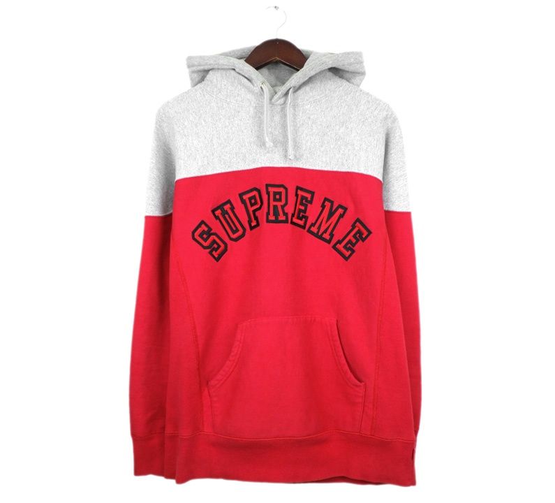 シュプリーム Supreme 2 Tone Arc Logo Pullover ツートン アーチロゴ プルオーバー フーディ パーカー w 25462