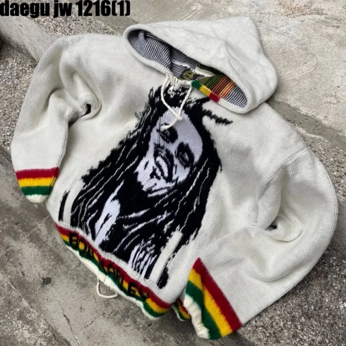 ボブ マーリー ニット フーディー Tシャツ XL