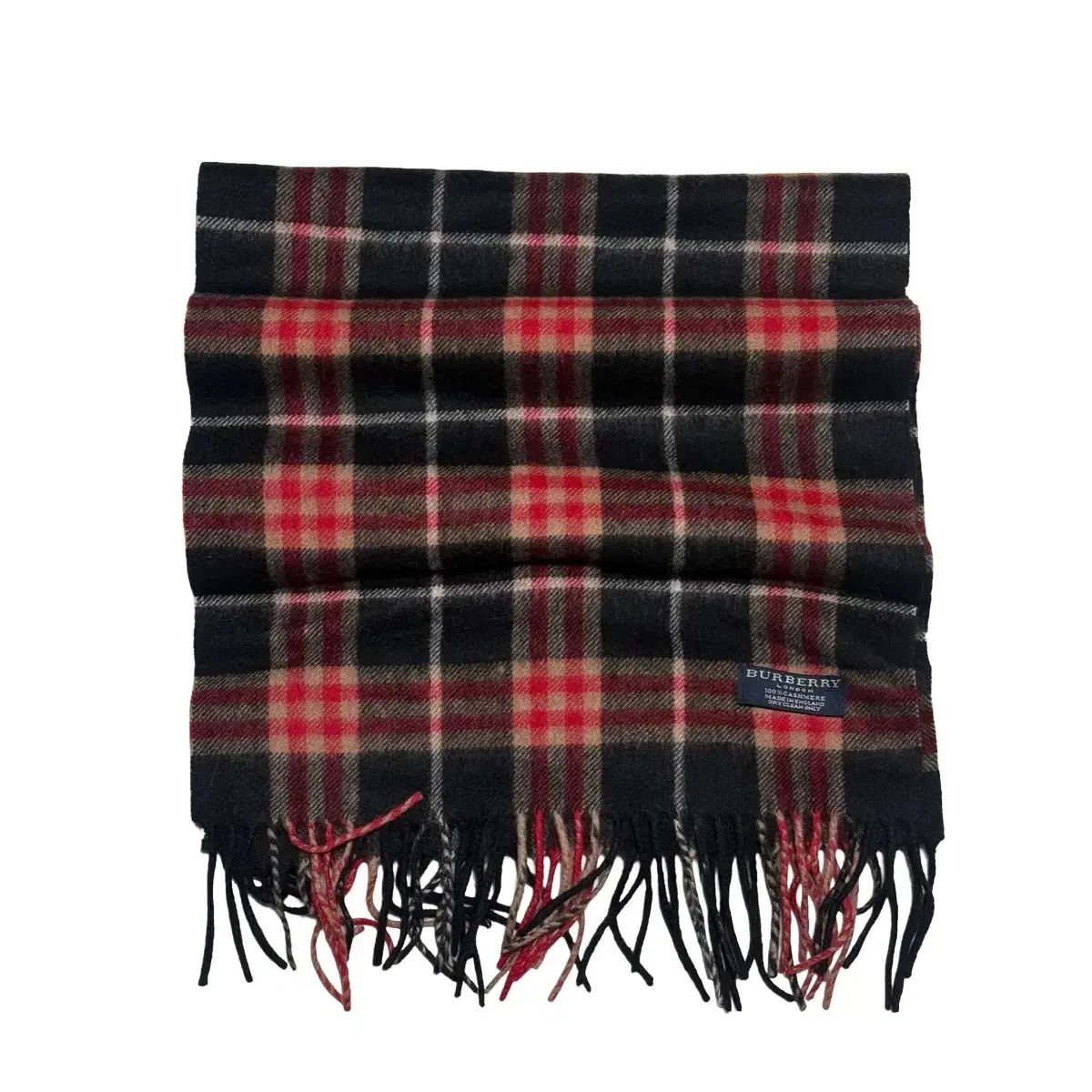 OS BURBERRY バーバリー レッド RED ノヴァチェック NOBALECHECK カシミア CASHMERE マフラー