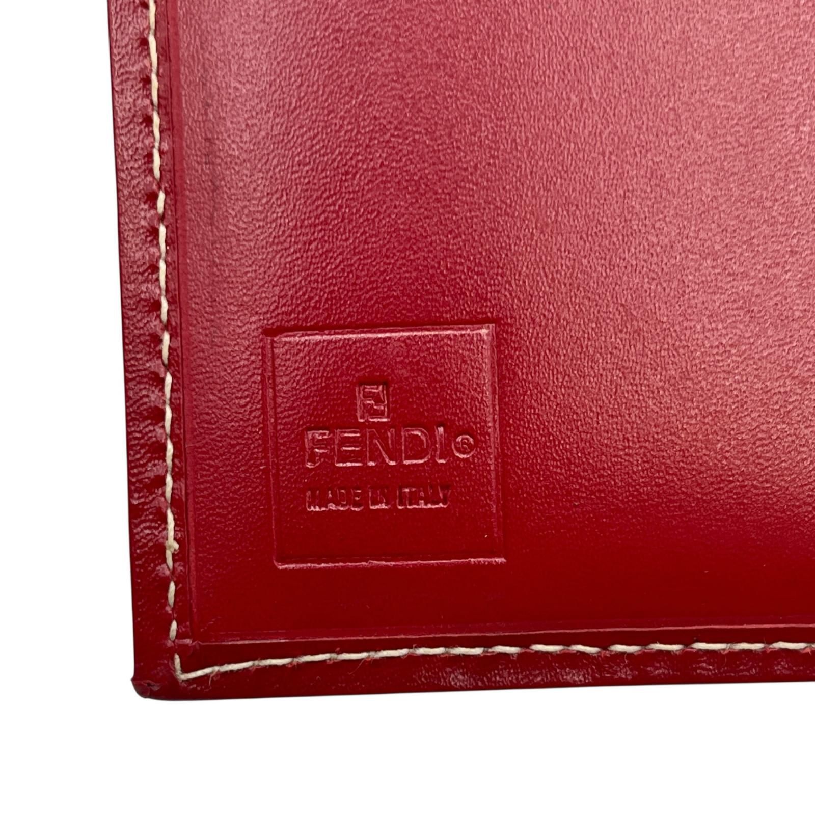 フェンディ FENDI 二つ折り財布 ズッキーノ 札入れ キャンバス/レザー