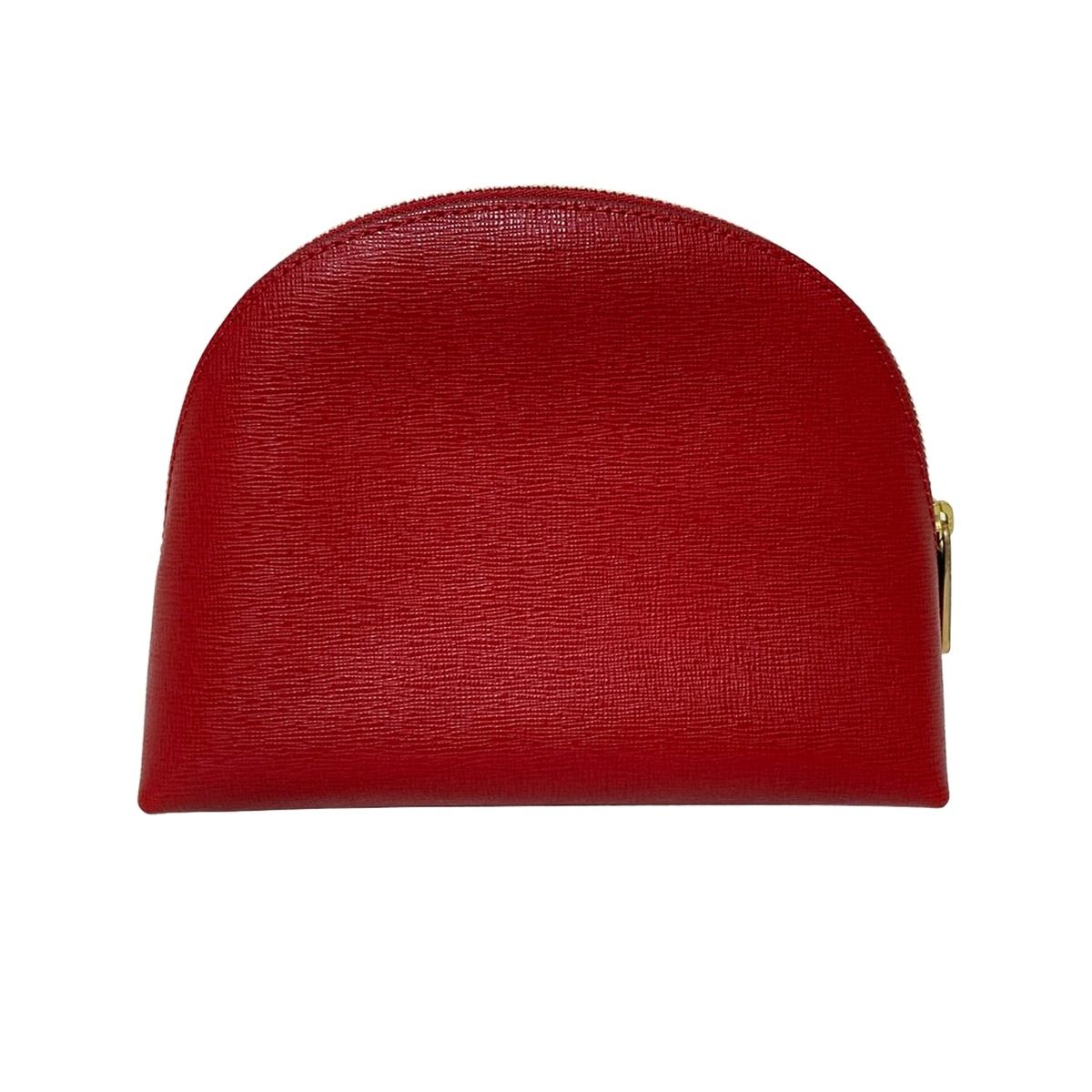 FURLA フルラ ポーチ - ボルドー レザー