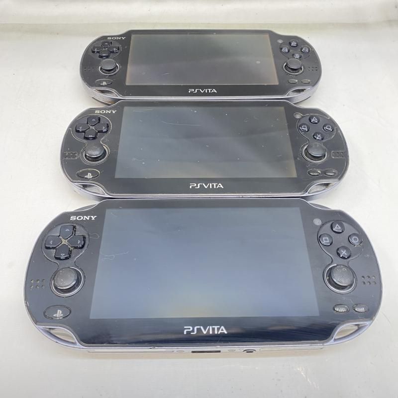中古】本体S）ｼﾞｬﾝｸ)PSVita PCH-1000 3台まとめ 動作未保証[22
