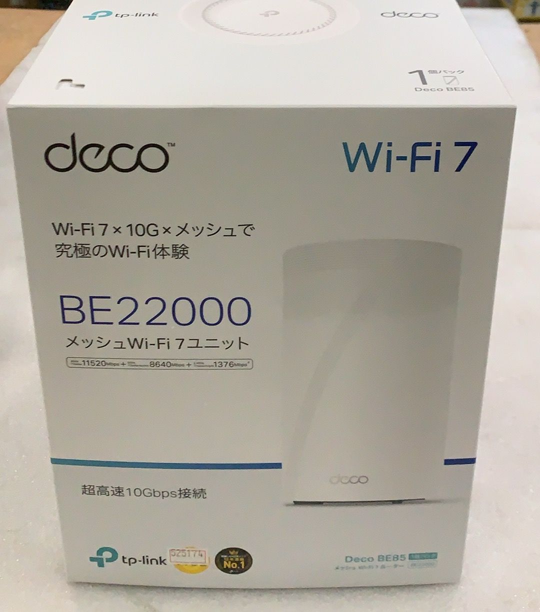TP Link Deco BE 85 22000 Wi Fi 7ルーター 525174