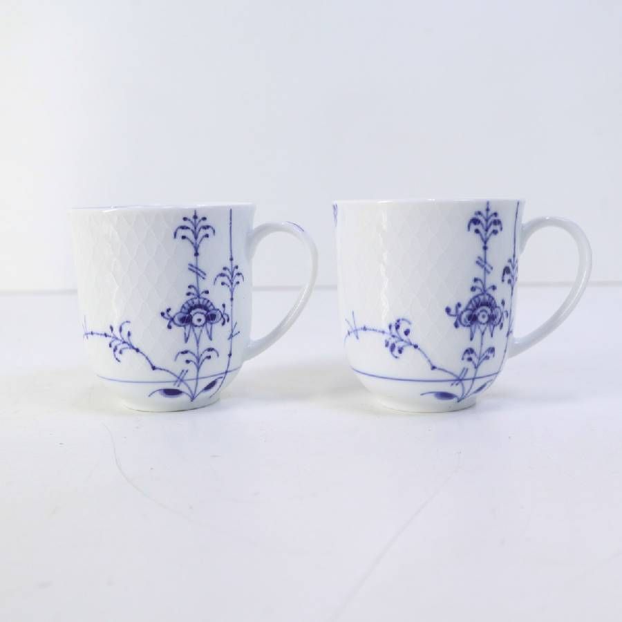 ロイヤルコペンハーゲン ブルーパルメッテ マグカップ 280ml ペア 2客