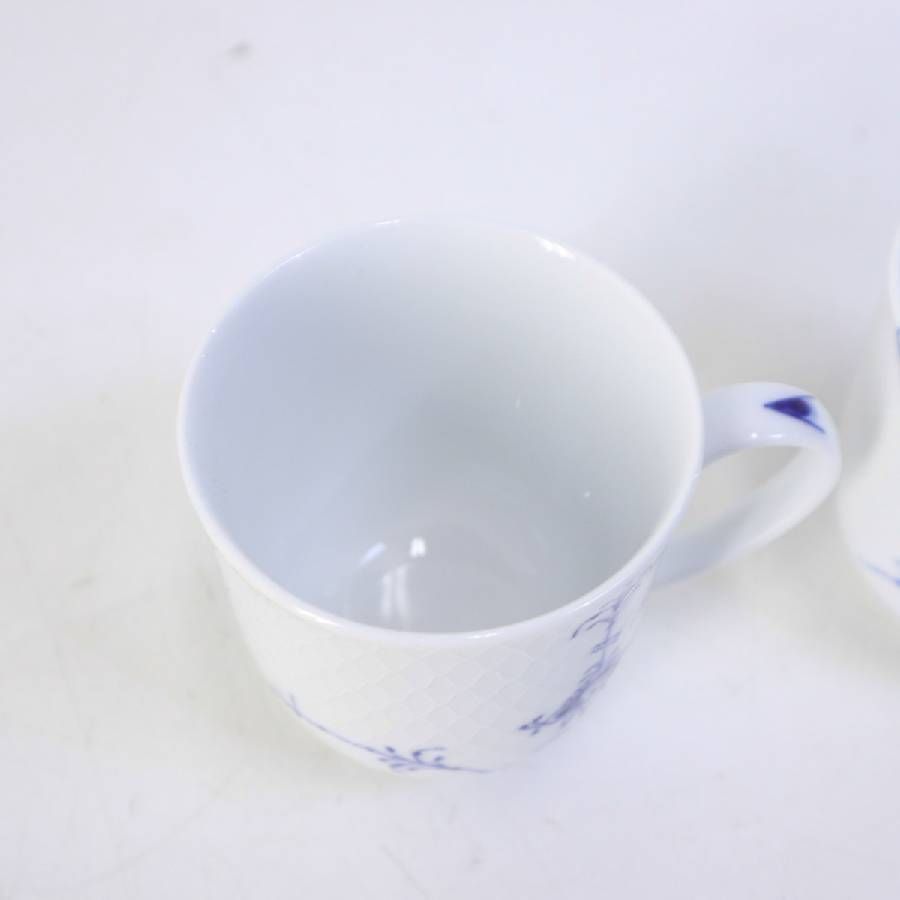  ロイヤルコペンハーゲン ブルーパルメッテ マグカップ 280 ml ペア 2客セット Royal Copenhagen デンマーク王室御用達 食器 323 v 24 マグカップ コーヒー ティーカップ