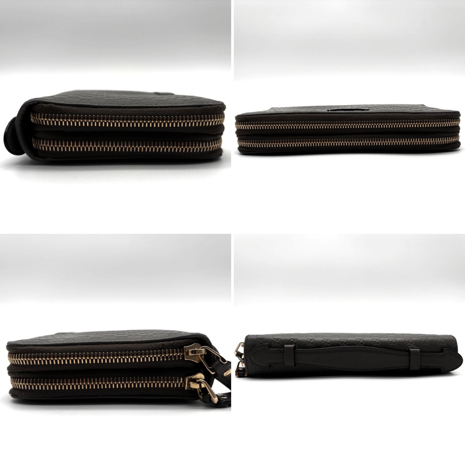 美品 GUCCI グッチ マイクロシマ トラベルケース 長財布