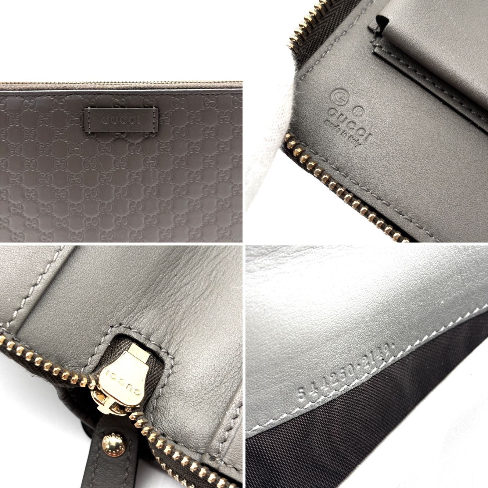 美品 GUCCI グッチ マイクロシマ トラベルケース 長財布