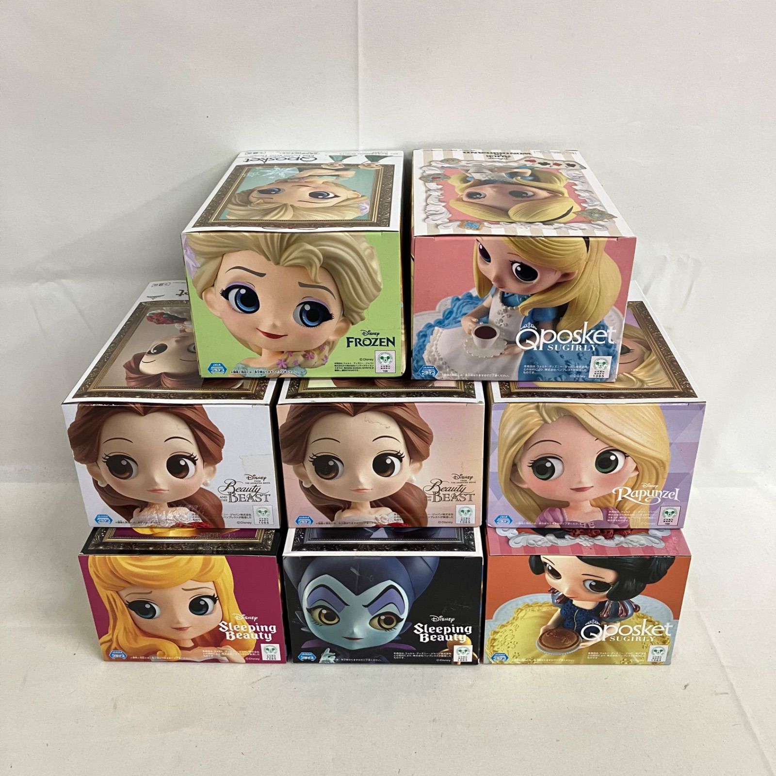 未開封 ディズニープリンセス Qposket フィギュア 8個セット SFQ409