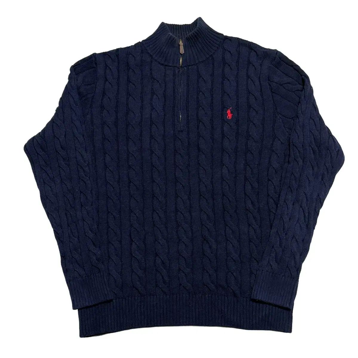 新品未使用 ポロラルフローレン ハーフジップ ケーブルニット M 紺 ネイビー 楽天市場】ラルフローレン POLO Ralph Lauren ケーブル ハーフジップ