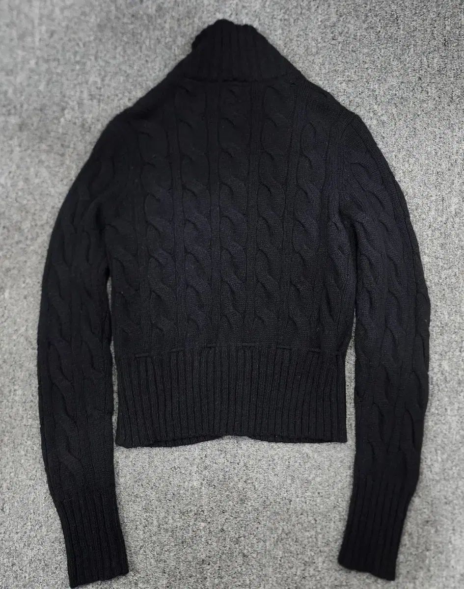 ポロ ジーンズ ケーブル編み ボタン ニット カーディガン S