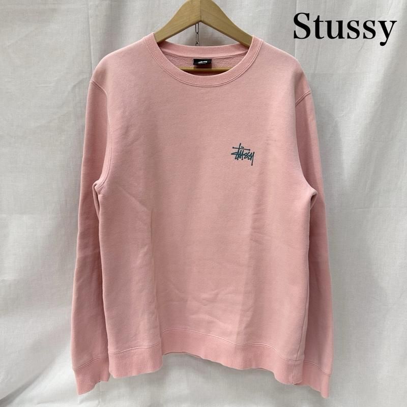 ステューシー ショーンフォントロゴ バックロゴ ピンク スウェット Lサイズ メンズ L ISItems 古着
