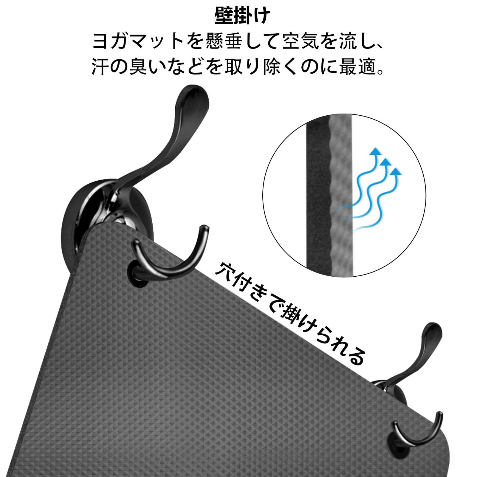 特価セール】LFS ヨガマット 185*80mm 幅広 厚さ10mm トレーニング