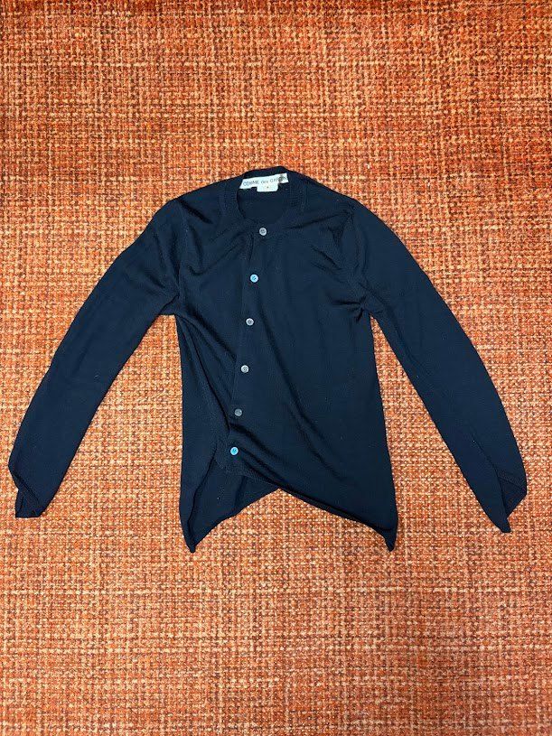 コムデギャルソン　変形　カーディガン　s ☆ COMME des GARCONS コムデギャルソン ウール カーディガン 変形