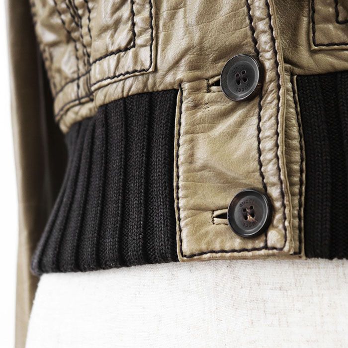 GUCCI グッチ マドンナボンバー カウレザー ジャケット GG ロゴ