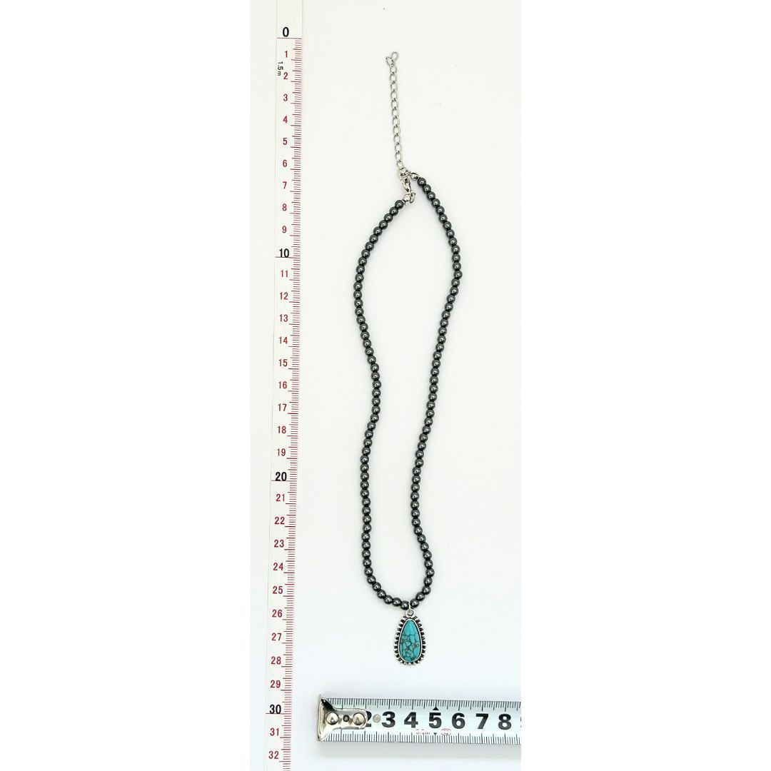 ターコイズ ネックレス ユニセックス アジャスター付き ナバホ