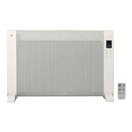 東京Deco 遠赤外線 パネルヒーター 1000 w 即暖 マイカパネルヒーター 約8畳 ホワイト 身体の芯から暖かい 温度調節機能付き ストーブ ヒーター 省エネ 暖房器具 静音 じんわり 暖房 軽量 スリム ３段階 運転モード 転倒OF