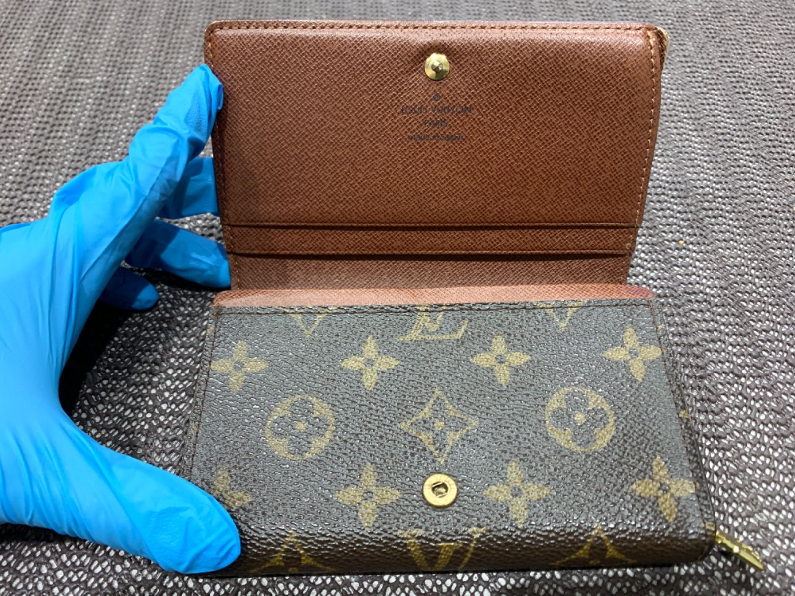 LOUIS VUITTON ルイヴィトン モノグラム ポルトモネ ビエトレゾール 二