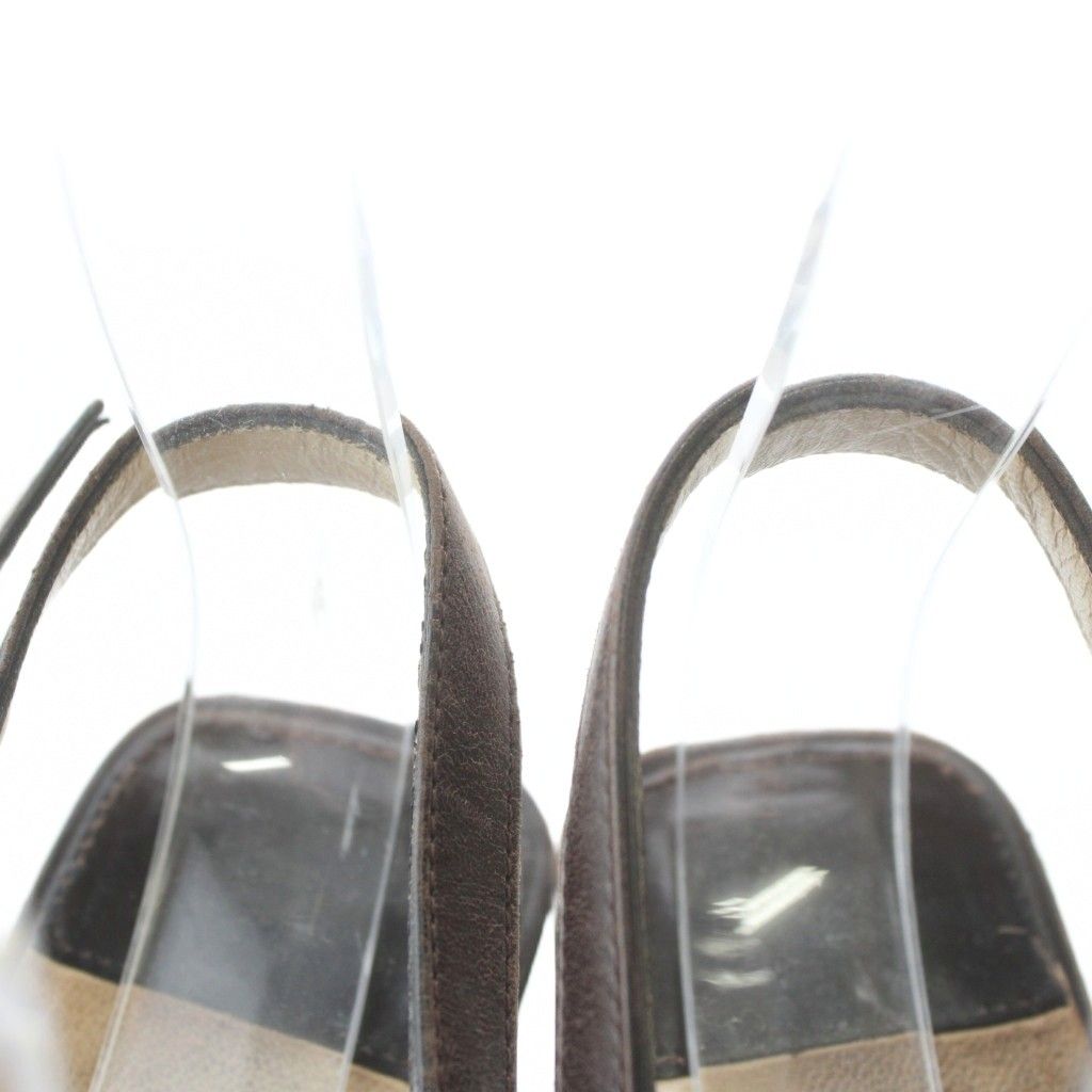 ルイヴィトン LOUIS VUITTON ダミエ サンダル レザー ハラコ オープン