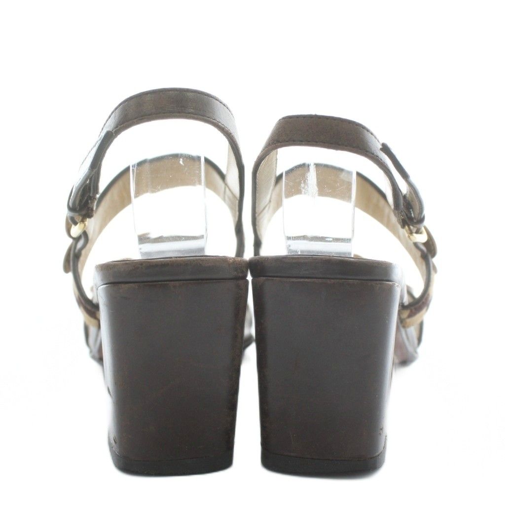 ルイヴィトン LOUIS VUITTON ダミエ サンダル レザー ハラコ オープン