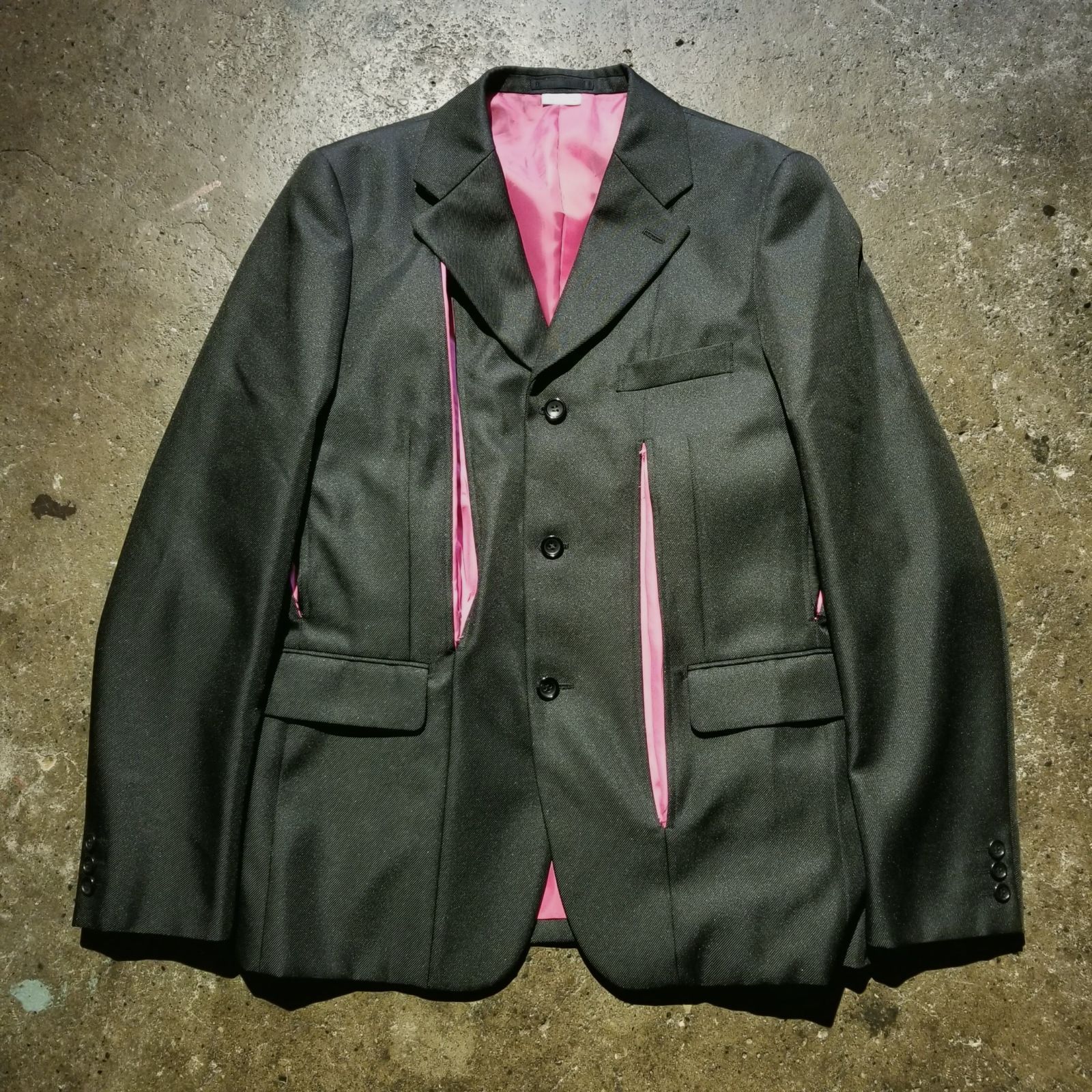 COMME des GARCONS HOMME PLUS 25ss ウールギャバ フリルデザイン